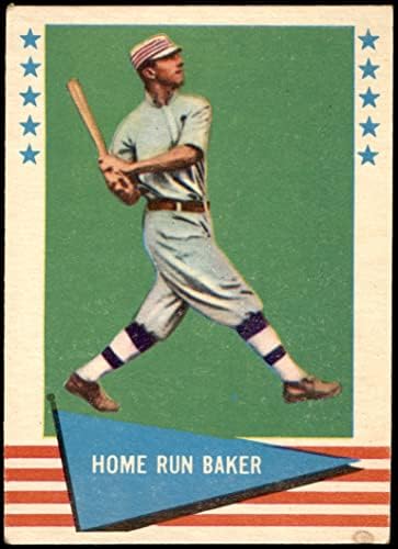 1961 Fleer 6 Home Run Baker Philadelphia Atletizm (Beyzbol Kartı) VG/EX + Atletizm