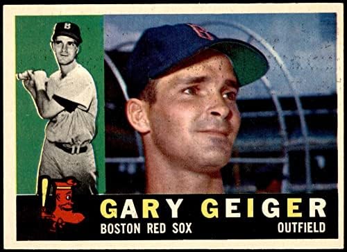 1960 Topps 184 Gary Geiger Boston Red Sox (Beyzbol Kartı) NM Red Sox