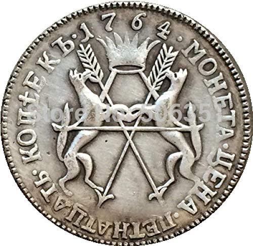 Mücadelesi Coin Rus Paraları 15 kopek 1764 Kopya 22mm COPYCollection Hediyeler Sikke Koleksiyonu