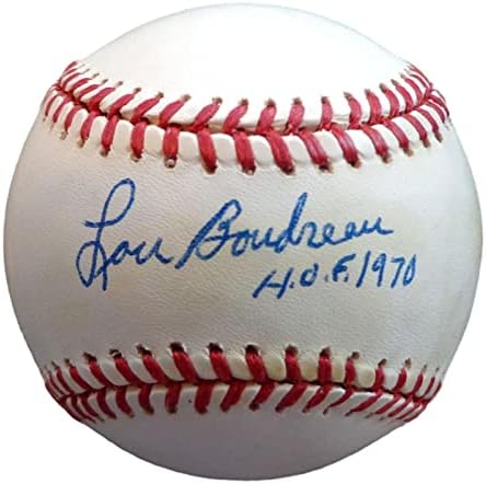 Lou Boudreau HOF İmzalı / Yazılı OAL Beyzbol Cleveland Kızılderilileri PSA / DNA 177326-İmzalı Beyzbol Topları