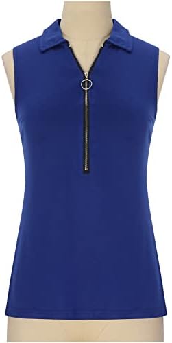 Kadın Zarif Bluzlar Kadınlar için Rahat Kolsuz Fermuar Üstleri V Boyun düz renk kolsuz bluz Bluz