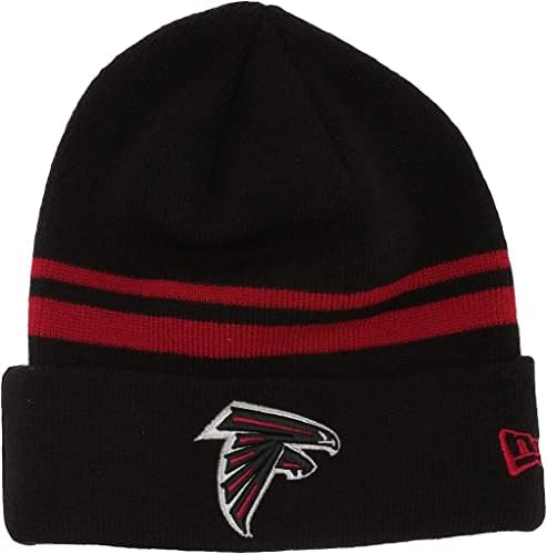 Yeni Dönem Unisex-Yetişkin NFL Resmi Spor Örgü Klasik Çizgili Örgü Bere Soğuk Hava Şapka