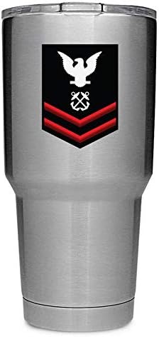 Donanma E5 PO2 Petty Officeer 2. Sınıf Kol 3-İnç Rütbe 2-Pack Premium Kalite Vinil Çıkartması Bardak Çıkartmalar /
