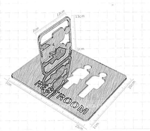 MOMOJIA Yol Bulma Koridor Projeksiyon Tuvalet İşaretleri-Çift Taraflı Koridor İşareti, 20x25cm / 15x20cm 3D Stereo