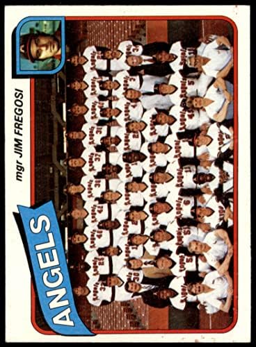 1980 Topps 214 Melekler Takım Kontrol Listesi Jim Fregosi Los Angeles Melekleri (Beyzbol Kartı) VG/ESKİ Melekler