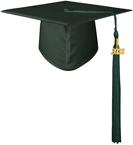 2023 Püsküllü Çocuklar için GraduationMall Mat Anaokulu ve Okul Öncesi Mezuniyet Şapkası