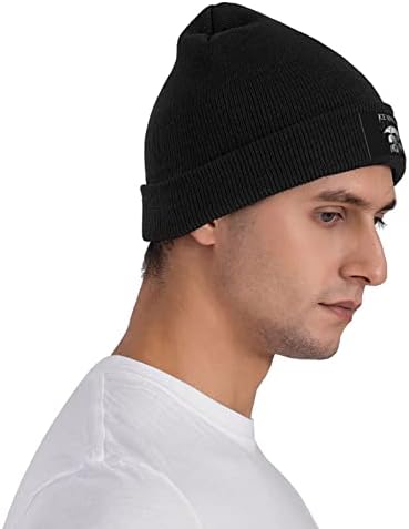 STYLOPUNK bere Erkekler Rahat Sıcak Şapka Serin Kafatası Kapaklar Unisex Kış Örme Şapka
