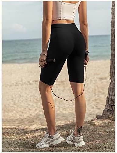 MOREFEEL 3 Paket Tereyağı Yumuşak Biker Şort Kadınlar için - 5 / 8 Yüksek Bel Karın Kontrol Egzersiz Yoga Koşu Spor