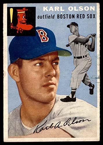 1954 Topps 186 Karl Olson Boston Red Sox (Beyzbol Kartı) VG/ESKİ Red Sox