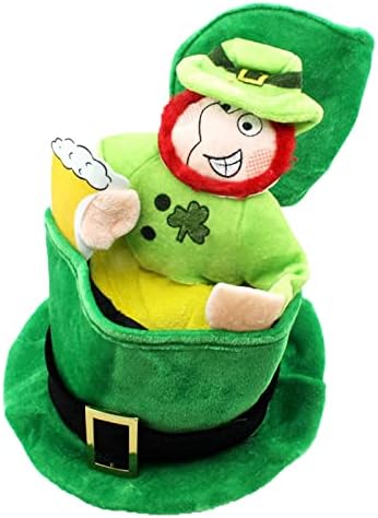 Rimi Askı Aziz Patrick Günü Yeşil Şapka Kostüm Kap İrlandalı Adam Şapka Kutlama Kap Yetişkinler için