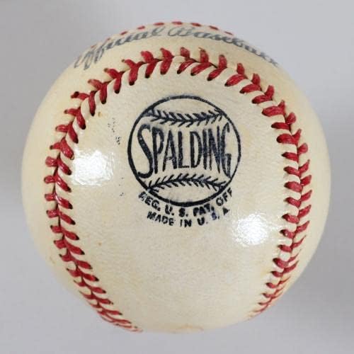 Connie Mack İmzalı Beyzbol Philadelphia Atletizm-COA JSA - İmzalı Beyzbol Topları