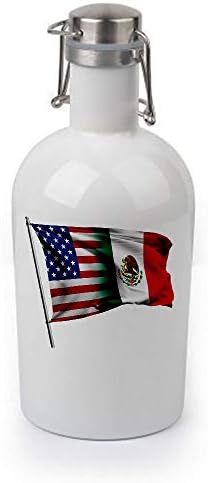 ExpressİtBest 64oz Growler-Meksika Bayrağı (Meksika) - Birçok Seçenek