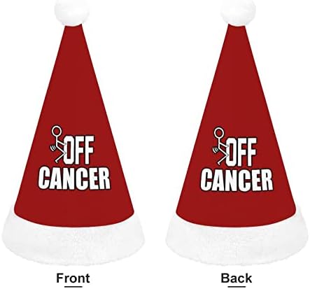 Siktir Kanser Noel Şapka Yumuşak Peluş Santa Kap Komik Bere Noel Yeni Yıl Şenlikli Parti için