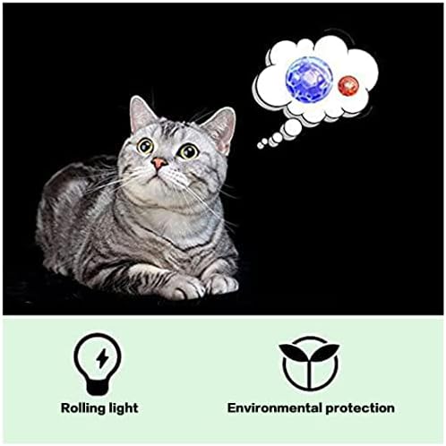 Eıoflıa 3 adet Hayalet Dokunmatik Aktif Yanıp Sönen topları ışık topu hareket sensörlü ışık Up Kedi Köpek Topları