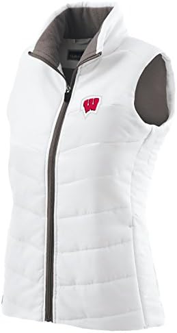 NCAA Wisconsin Badgers Kadın Hayran Yeleği, Orta, Beyaz