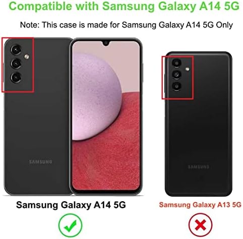 Samsung Galaxy A14 5G Kılıf için Lmposla, Kızlar Kadınlar için Darbeye Dayanıklı İnce Ultra İnce Esnek TPU Yumuşak