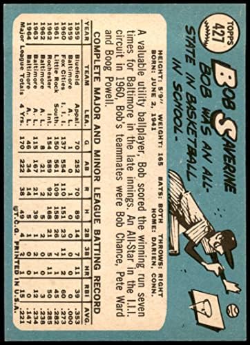 1965 Topps 427 Bob Saverine Baltimore Orioles (Beyzbol Kartı) ESKİ / MT Orioles