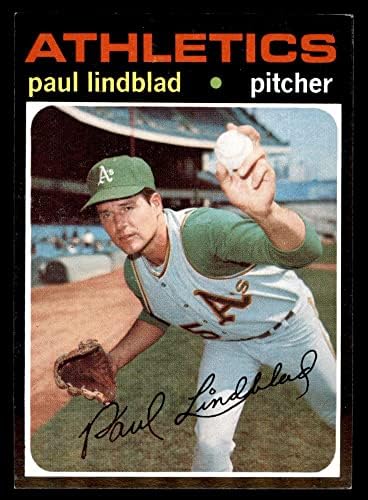 1971 Topps 658 Paul Lindblad Oakland Atletizm (Beyzbol Kartı) NM + Atletizm