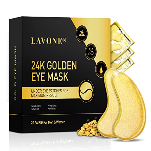 14 Pairs 24 K Altın Göz Maskesi Altında-Göz Maskeleri Koyu Halkalar ve Şişlik için, Kırışıklıkları Azaltmak, Göz Torbaları