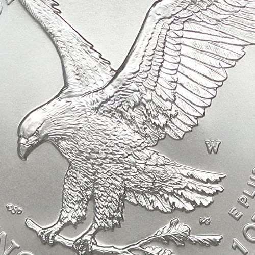 2021 W 1 oz Amerikan Perdahlı Gümüş Kartal SP-70 (Sayının İlk Günü - Tip 2 Bayraklı Etiket) CoinFolio $1 SP70 PCGS