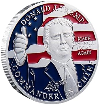 Yeni Trump, Amerika Birleşik Devletleri El Sanatları Koleksiyonunun 45. Başkanı Challenge Coin Altın Sikke (Gümüş)