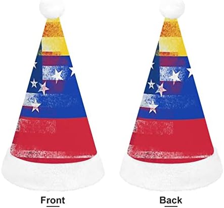 Amerikan ve Venezuela Bayrağı Noel Şapka Kişiselleştirilmiş Santa Şapka Komik Noel Süslemeleri