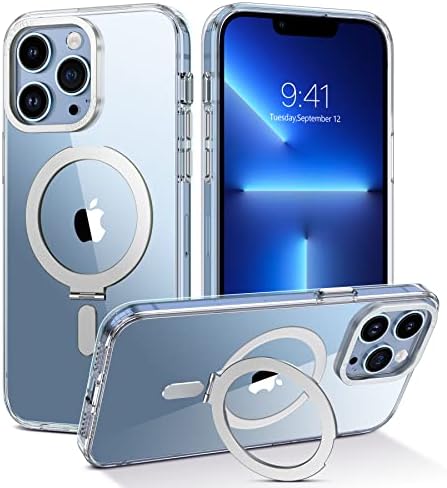 Görünmez Standlı iPhone 13 Pro Manyetik Kılıf için DUEDUE [Magsafe ile Uyumlu], Tam Vücut Koruyucu Kapak Apple iPhone