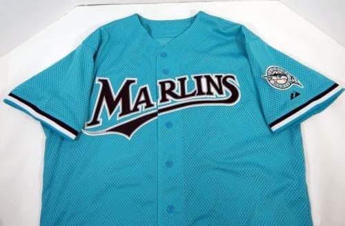 1994-02 Florida Marlins Boş Oyun Teal Forması BP ST 50 DP14281 - Oyun Kullanılmış MLB Formaları