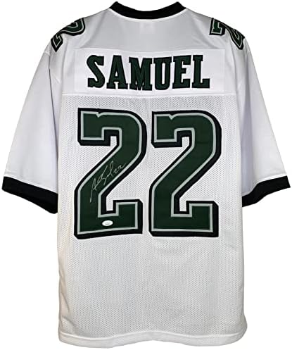 Asante Samuel Sr. imzalı imzalı forma NFL Philadelphia Eagles JSA COA