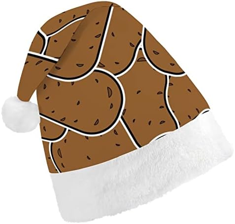 Patates Noel Şapka Santa Şapka Unisex Yetişkinler için Konfor Klasik Noel Kap Noel Partisi Tatil için