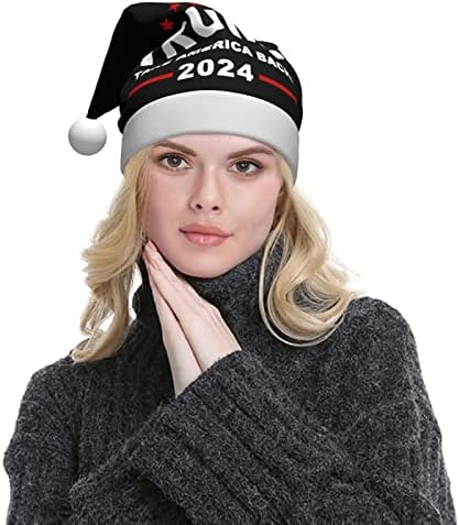 CXXYJYJ Trump 2024 Amerika'yı Geri Al Noel Şapka Erkek Kadın Noel Tatil Şapka Unisex Tatil Şapka Parti parti şapkaları
