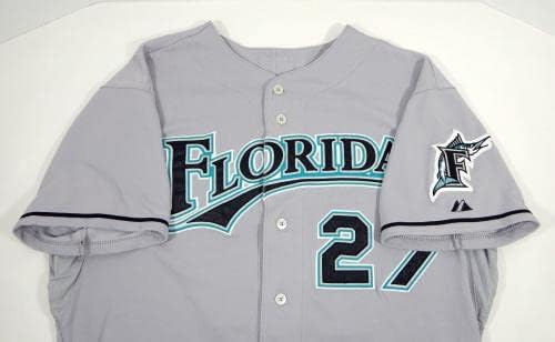 2009 Florida Marlins Greg Burns 27 Oyun Kullanılmış Gri Forma Arizona Güz Ligi 48-Oyun Kullanılmış MLB Formaları