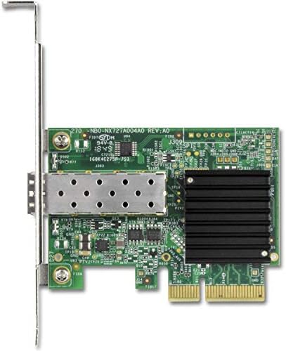 TRENDnet 10 Gigabit PCIe SFP + Ağ Adaptörü, Bir PCIe Yuvasını 10G SFP+ Yuvasına Dönüştürür, Windows ve Linux,Siyah,