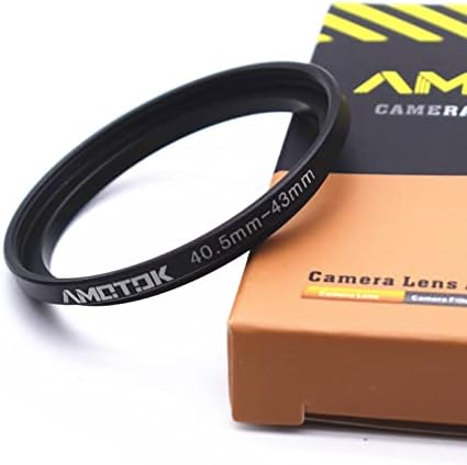 40.5 mm Lens için 43mm Kamera Lens Adaptörü,40.5 mm için 43mm Filtre Step up Halka Adaptör Halkası, uyumlu Tüm 43mm