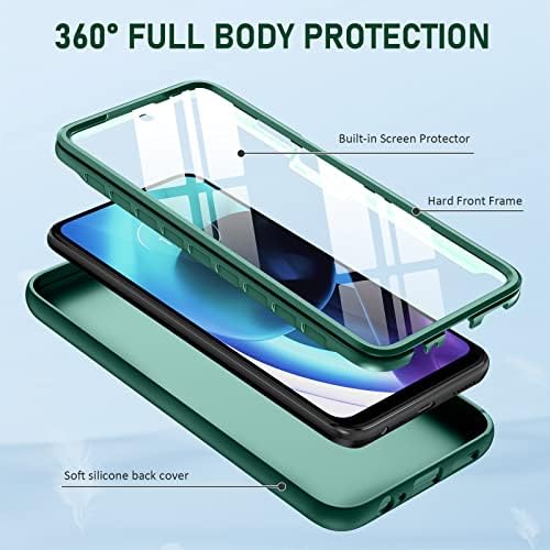 Motorola Moto-G 5G 2022 Telefon Kılıfı için PUJUE: Silikon İnce Tam Sağlam Tampon Mat Cep Telefonu Kılıfları-Dayanıklı