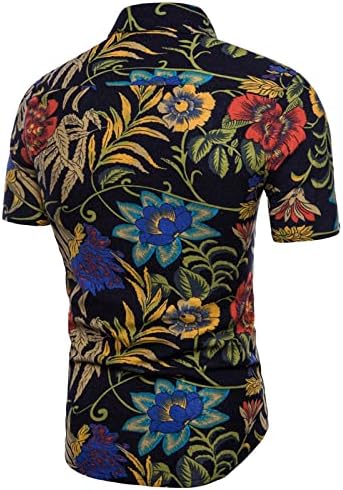 Eşofman Üstü Erkekler için Erkekler Moda Yaz Üstleri Kısa Set Rahat Hawaiian Plaj Kısa Erkek Takım Elbise Yelek Vintage