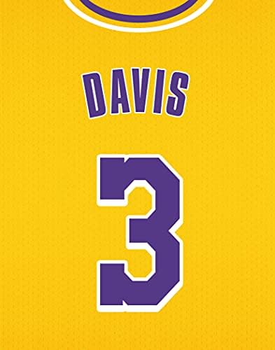 LA Lakers 2021 NBA Starters Beş Basketbol Forması Seti-James, Gasol, Davis, Schroder, Caldwell-Pope - 8x10 Poster