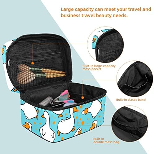 Kaz Kuş kozmetik çantası Taşınabilir Seyahat makyaj çanta düzenleyici makyaj çantası Kadınlar ve Kızlar için