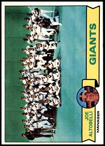 1979 Topps 356 Giants Takım Kontrol Listesi Joe Altobelli San Francisco Giants (Beyzbol Kartı) NM Giants