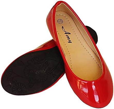Z. Emma Toddler / Büyük Çocuk Kız Düz Ayakkabı Deri Mary Jane Slip-on Ayakkabılar