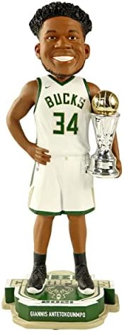 Giannis Anteotokounmpo Milwaukee Bucks 2021 NBA Şampiyonları MVP Bobblehead NBA