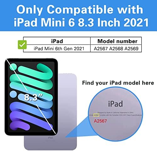 ProCase iPad Mini 6 8.3 İnç 2021 Paketi ile iPad Mini 6 8.3 İnç 2021 ekran koruyucu Koruyucu