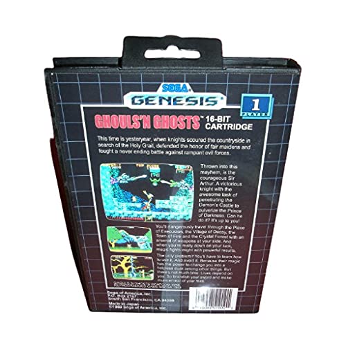 Aditi Ghouls ' n Hayaletler ABD Kapak ile Kutu ve Manuel Genesis Sega Megadrive Video Oyun Konsolu 16 bitlik MD Kartı