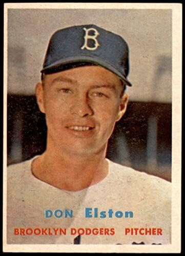 1957 Topps 376 Don Elston Brooklyn Dodgers (Beyzbol Kartı) ESKİ Dodgers