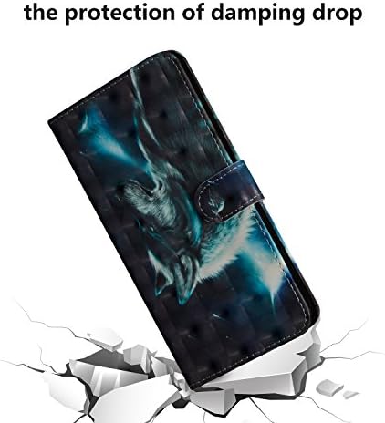 OOPKİNS Kılıf Samsung Galaxy S22 3D Etkisi Hayvan PU Deri Flip Cüzdan Kılıf Kart Yuvaları Tutucu ile Manyetik Toka