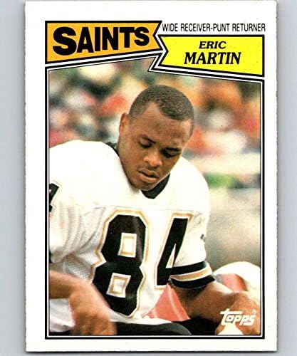 1987 Topps 276 Eric Martin Saints NFL Futbol Kartı (RC - Çaylak Kartı) NM-MT