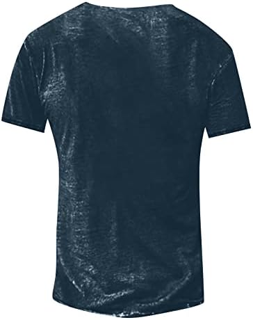 RTRDE erkek T-Shirt Koyu Gri 3D Baskı Sokak Rahat Kısa Kollu Düğme Aşağı Baskılı Giyim Temel T Shirt