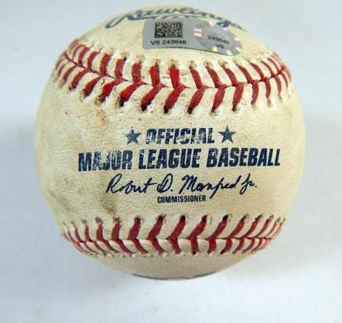 2020 Milwaukee Brewers Pitt Pirates Oyunu Kullanılmış Beyzbol Keston Hiura Tekli 1-Oyun Kullanılmış Beyzbol Topları