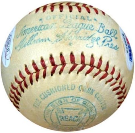 Joe DiMaggio İmzalı Resmi AL Harridge Beyzbol New York Yankees 1940'ların Vintage İmzalı PSA / DNA K39915-İmzalı