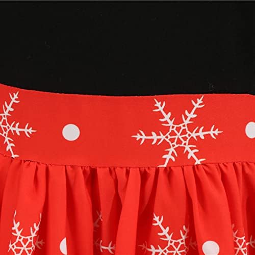Kadınlar Seksi Flare Elbise Noel Uzun Kollu Kapalı Omuz Cami Elbiseler Vintage Baskı Kokteyl Salıncak Parti Elbise